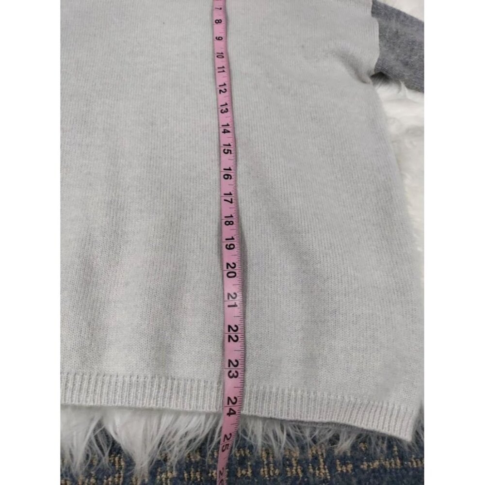 NWT BIANCALANCIA Color Block Oversized Cashmere blend Round Neck Sweater 46/10 - Picture 6 of 13
